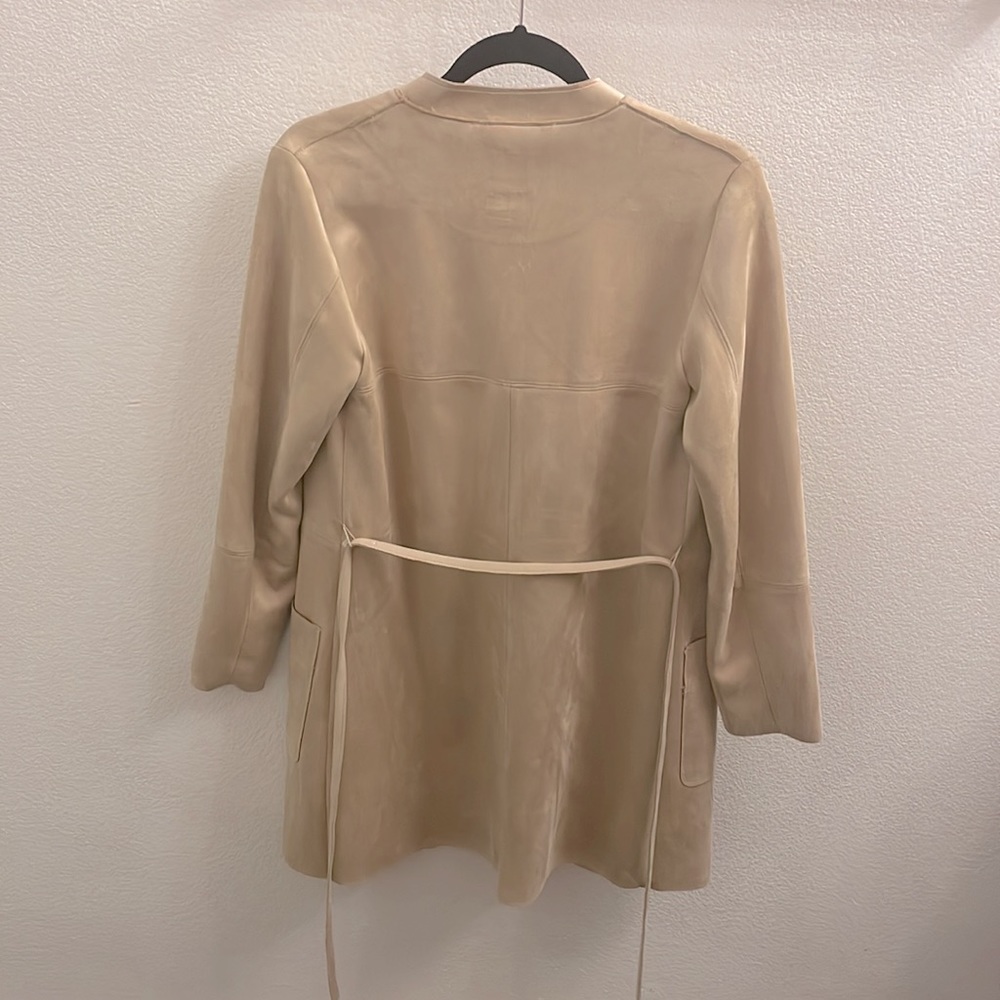 H&M Taupe Faux Suede Coat - Picture 4 of 4